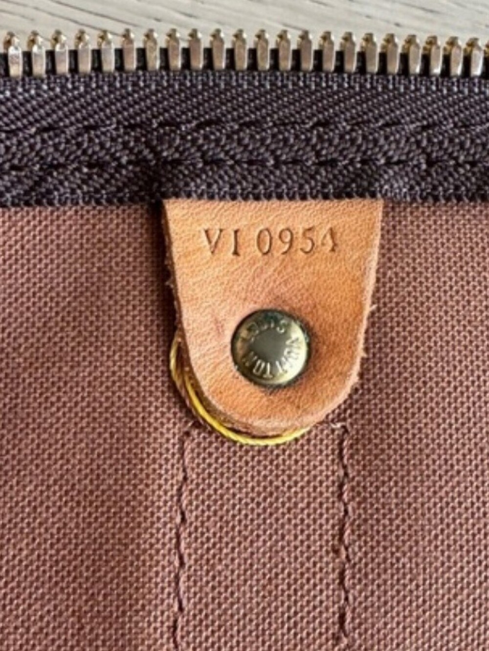 Louis Vuitton 60 Monogram Canvas Duffel Keepall with Tan Leather Trim - Picture 9 of 13